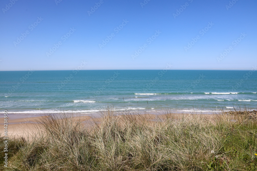 The view of the North Sea quiet and beautiful summer day in June