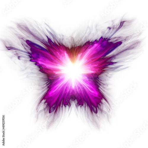 Cosmic galaxy fairy wings. Blue and purple glowing magic wings. Winx saga cosplay style.
