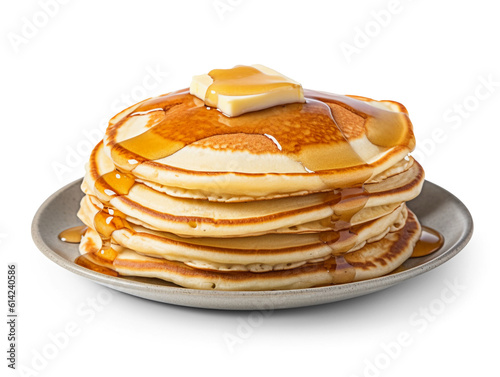 Pancakes isolated on transparent or white background, png