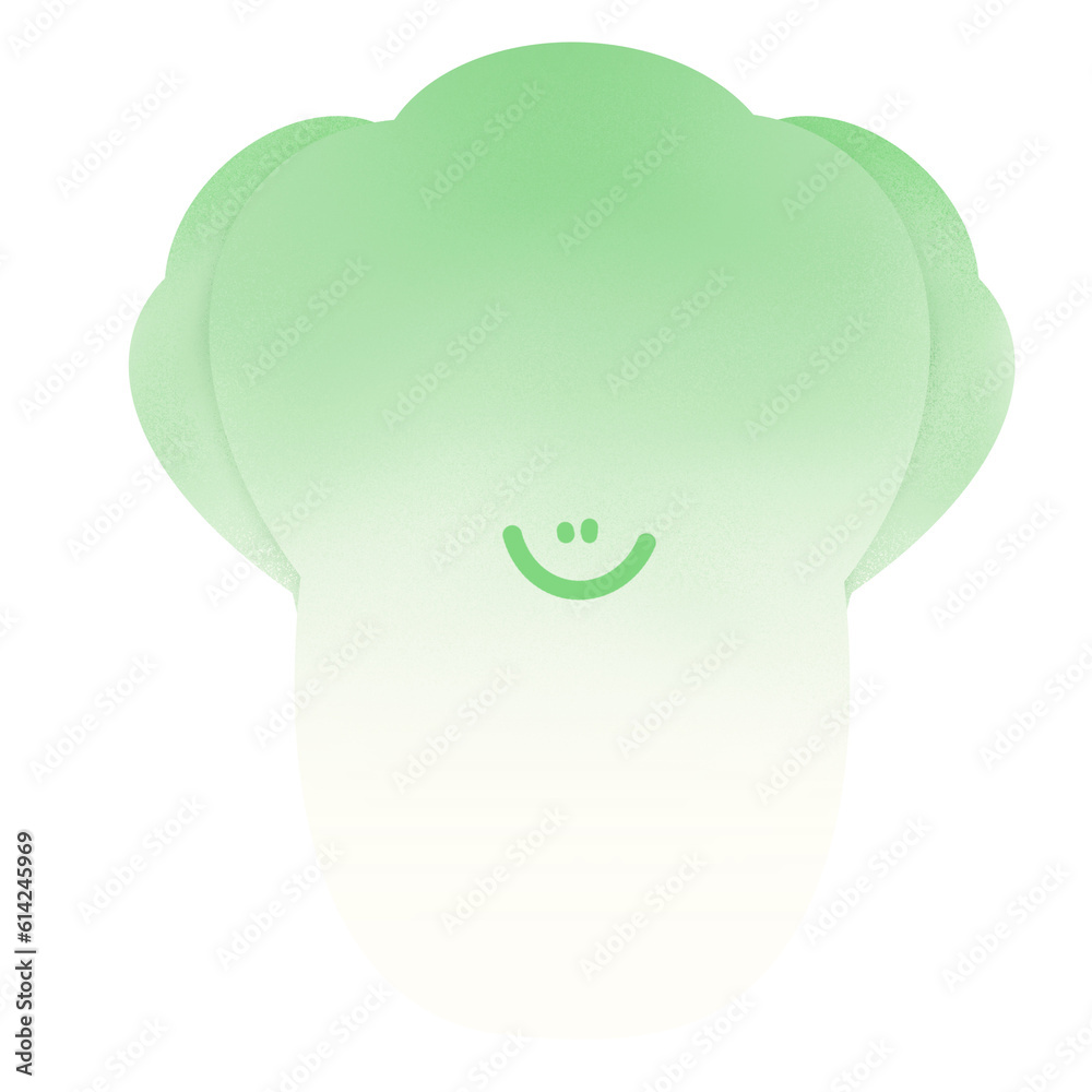 Cute vegetable characters : chinese cabbage