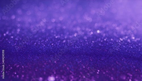 A dazzling background of purple glitter, accompanied by ethereal bokeh
