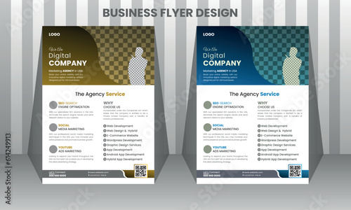 Creative business Flyer template Design,