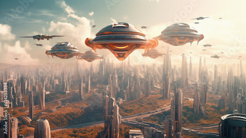 panorama of the future city