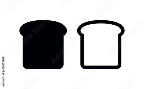 Foto Icon of a slice of bread for a sandwich