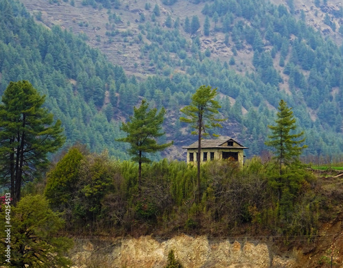hut in the mountains