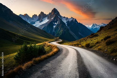 mountain road in the mountains