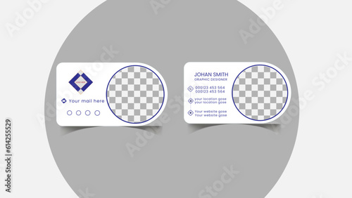 Dui cut Business Card design.