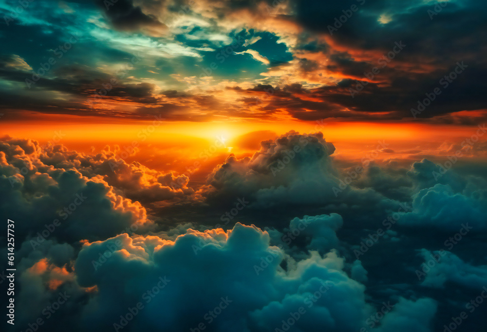 photo of clouds at sunset