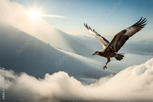 vulture flying in air © Rabia