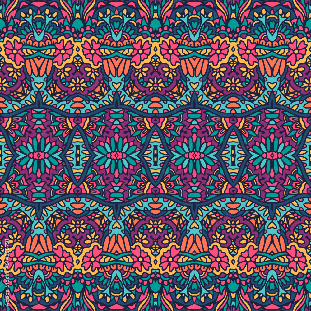 Geometric ethnic print abstract decorative vector seamless ornamental pattern playful design Geometric ethnic print abstract decorative vector seamless ornamental pattern playful design