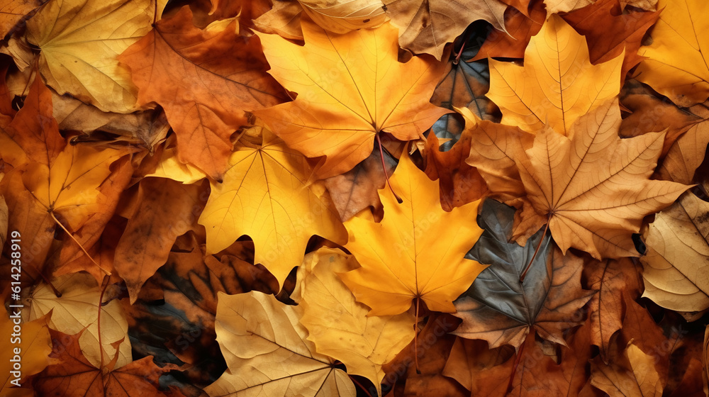 Autumn leaves.Created with Generative AI technology. Autumn leaves.Created with Generative AI technology.