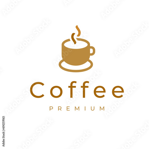 Coffee shop logo. Cafe mug icon