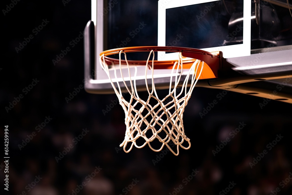 Basketball game close-up. Generative AI
