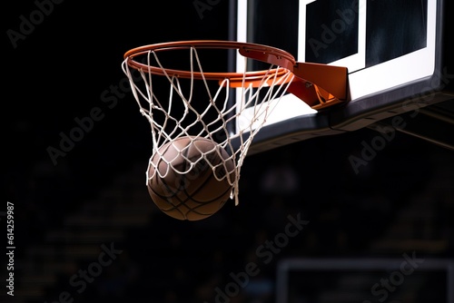 Basketball game close-up. Generative AI