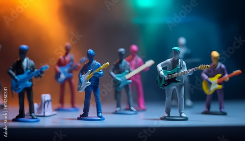 Rock band man toy figures