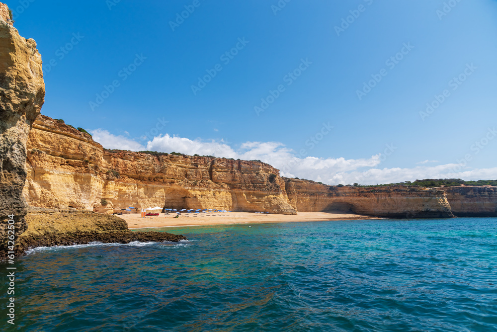 Malhada do Baraco beach,on the cliffs of the Algarve,Portugal.
