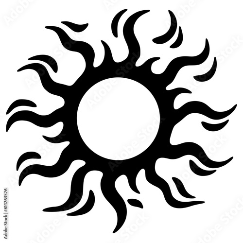 abstract sun symbol