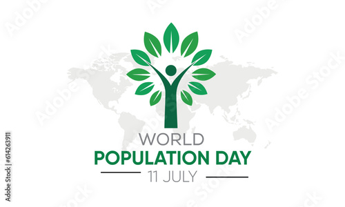 world population day illustration vector, population day banner, population day poster vector, population day