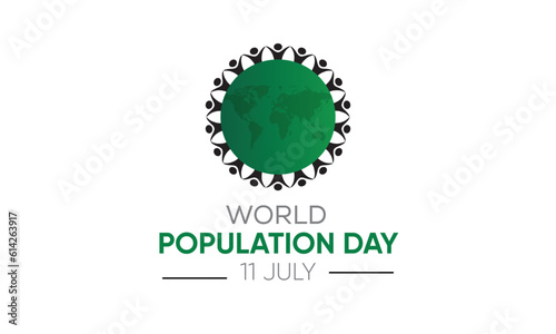 awareness campaign for world population day, world population day vector illustration, world population day banner theme