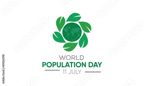 11 july world population day, campaign for world population day vector, population day background