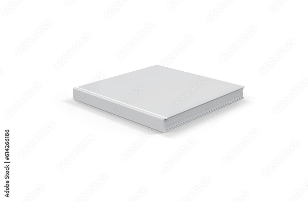 Square Hard Cover Closed Books 3D Rendering Square Hard Cover Closed Books 3D Rendering