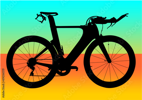bici, montaña, carrera