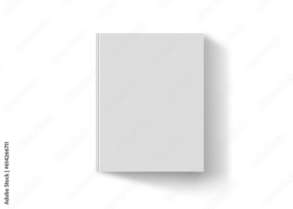 Portrait Hard Cover Closed Book Isolated 3D Rendering Portrait Hard Cover Closed Book Isolated 3D Rendering