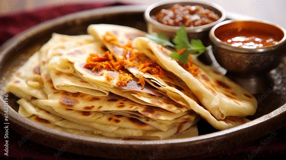 Roti Canai: Flaky Indian-inspired Flatbread Roti Canai: Flaky Indian-inspired Flatbread