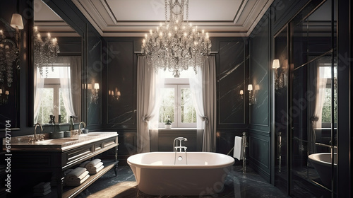 Luxurious Elegant bathroom interior