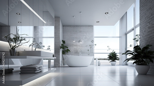 Modern Elegant bathroom interior