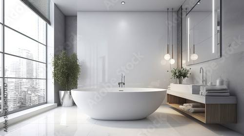 Modern Elegant bathroom interior