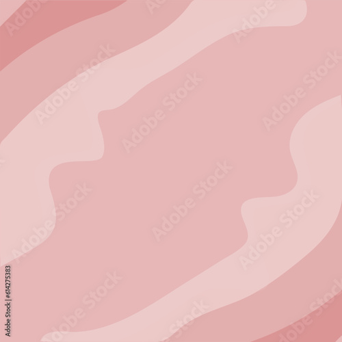 Abstract diagonal frame with top and bottom pattern of wavy lines in trendy soft hue. Monochrome. EPS