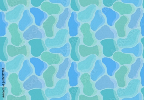 Abstract ocean stones seamless circle polka dots geometric pattern for fabrics and textiles and packaging