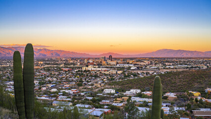 Fototapete Arizona Tucson vom A Mountain aus gesehen  © Eric