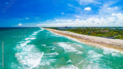 Fototapeta Naklejka Na Ścianę i Meble -  Phipps Ocean Park and Ibis Isle, West Palm Beach, Florida