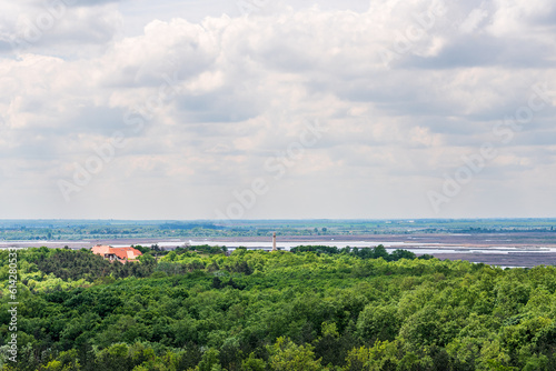 The village of Sukoro in Hungary, view from the lookout.
