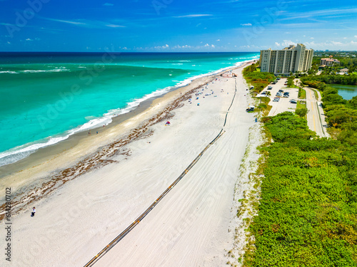 DuBois Park, Jupiter Beach and inlet, areal views, Florida © Martin Valigursky