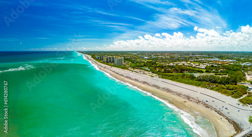 DuBois Park, Jupiter Beach and inlet, areal views, Florida