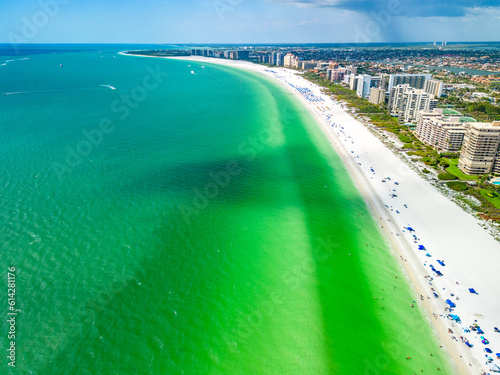 Aerial View of Marco Island, a popular tourist beach town, Florida © Martin Valigursky