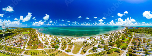 Beautiful Crandon Park beach in Key Biscayne in Miami