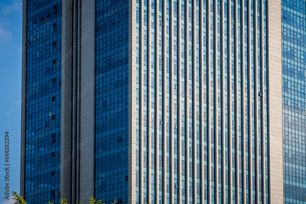 Close up of modern business building