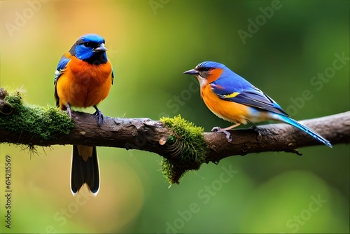 blue and yellow macawgenerated by AI technology 