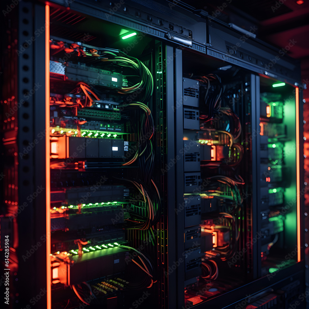 cartoon data center Stock Illustration | Adobe Stock