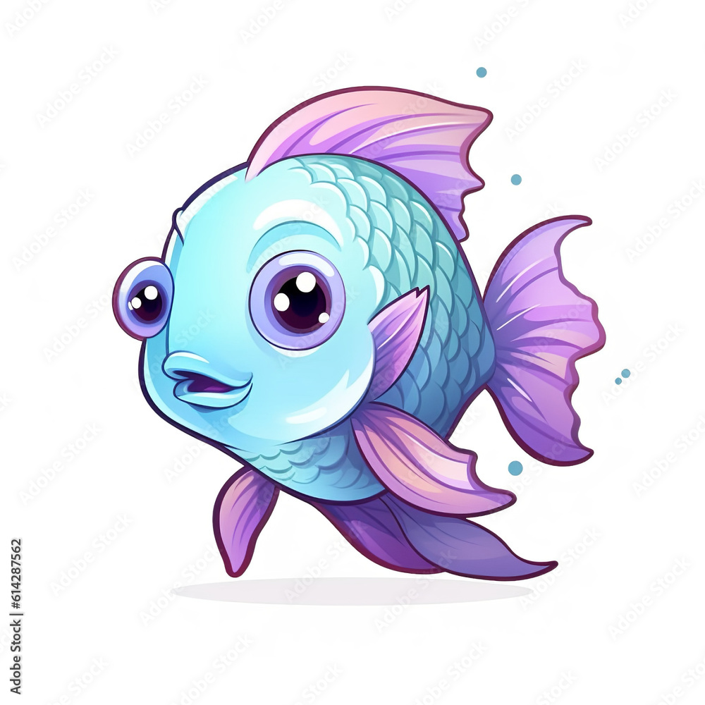 clipart fish white background transparent ocean blue violet vector