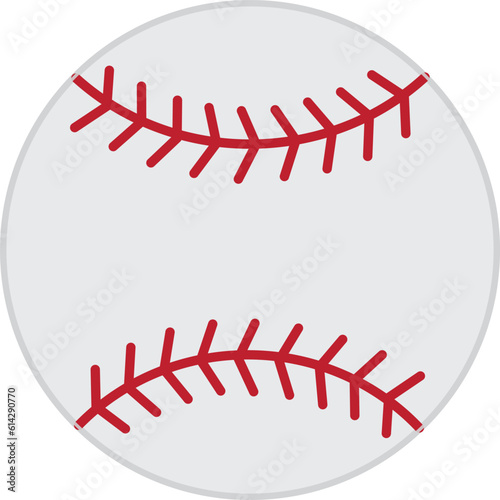 Baseball ball icon. colorful outline version logo illustration.