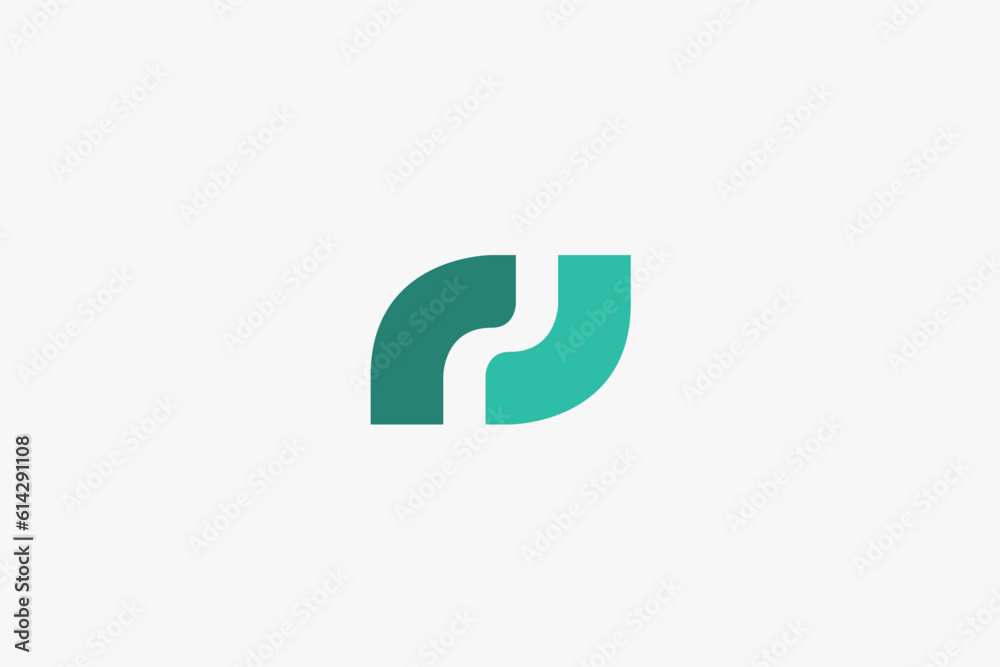 Illustration vector graphic of minimalist modern letter rj. Good for logo Illustration vector graphic of minimalist modern letter rj. Good for logo