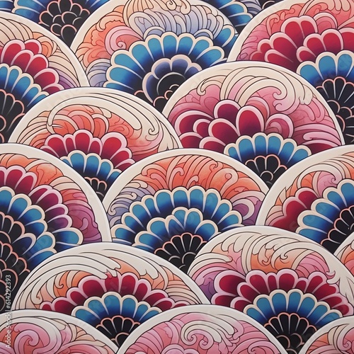 design japan art background illustration, and wallpaper pattern