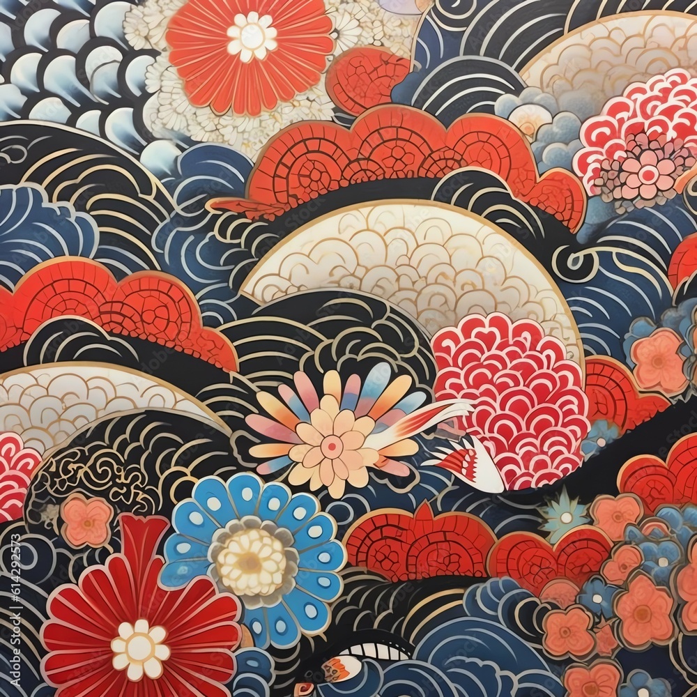 art japan background illustration, and wallpaper pattern art japan background illustration, and wallpaper pattern