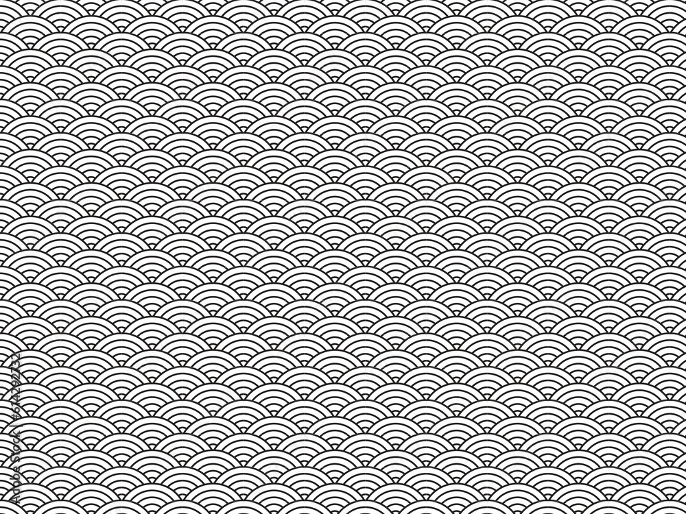 japanese wave pattern design