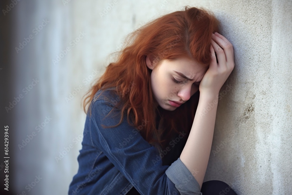 In the depths of her sorrows and burdens, the young woman finds solace in the embrace of hope. AI Generated. In the depths of her sorrows and burdens, the young woman finds solace in the embrace of hope. AI Generated.